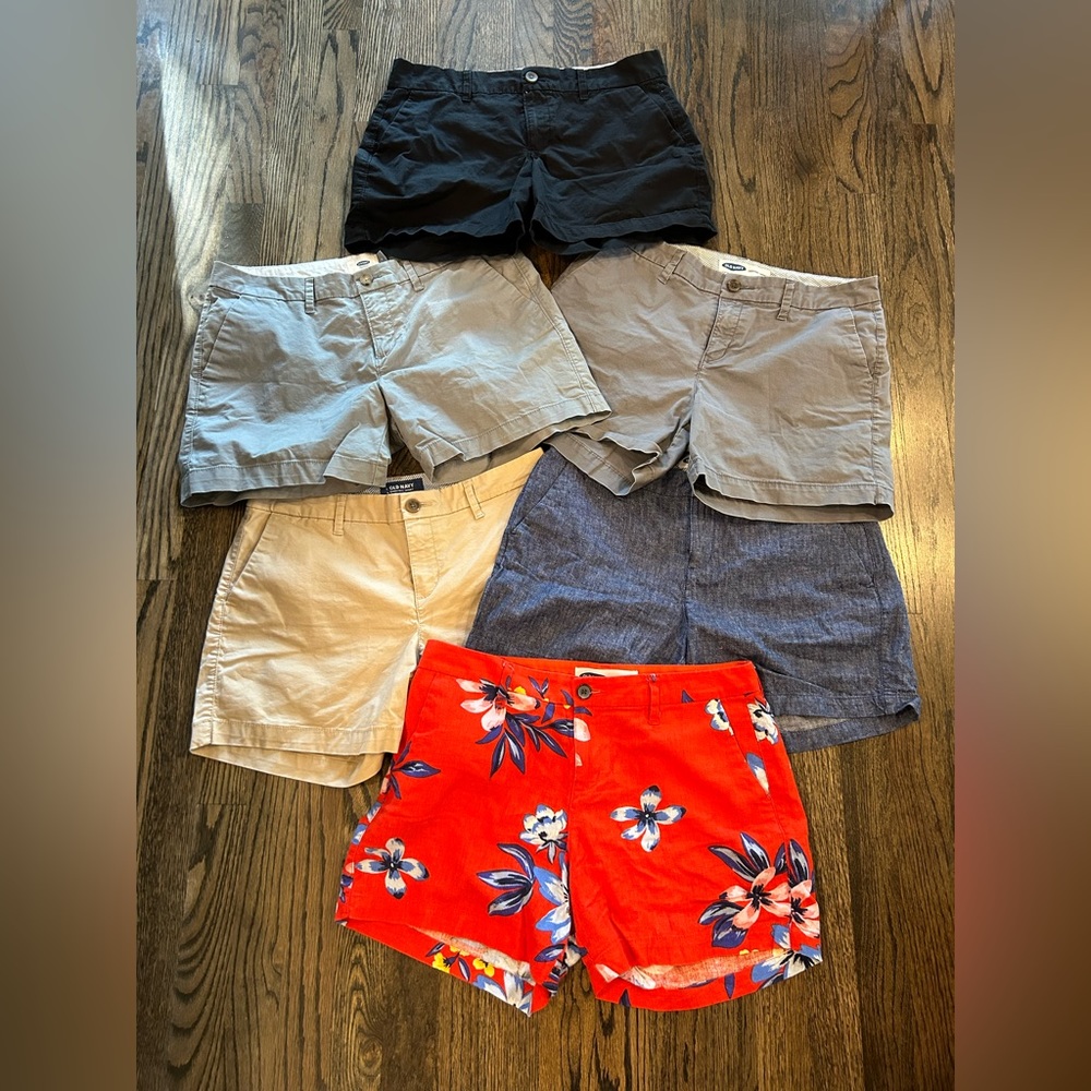 6 Pack Old Navy Everyday Shorts Women’s Size 4